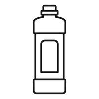 Weiße Flaschensymbol, Umrissstil vektor