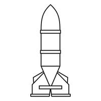 raket ikon i översikt stil vektor