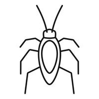 Symbol für Kakerlakenkäfer, Umrissstil vektor