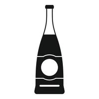 mataffär soda flaska ikon, enkel stil vektor
