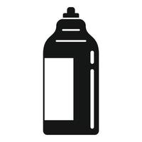 Symbol für antiseptische Flasche, einfacher Stil vektor