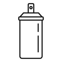 parfym aerosol deodorant ikon, översikt stil vektor