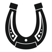 kasino tur- hästsko ikon, enkel stil vektor