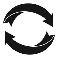 Öko-Recycling-Symbol, einfacher Stil vektor