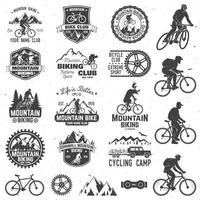 Mountainbike-Sammlung. Vektor-Illustration. vektor