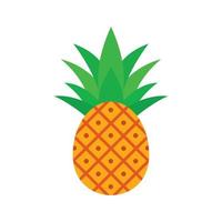 Ananas-Symbol, flacher Stil vektor