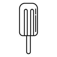 Dessert-Eis-Symbol, Umriss-Stil vektor