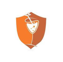 orange juice logotyp design begrepp vektor illustration