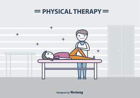 Physiotherapeut Vector Illustration