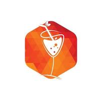 orange juice logotyp design begrepp vektor illustration