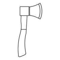Gartenaxt-Symbol, Umrissstil vektor