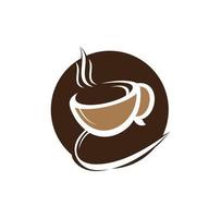 Kaffee-Café-Vektor-Logo-Design. Einzigartige Logo-Vorlage für Kaffeetassensymbole. vektor