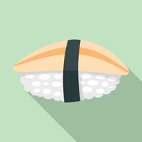hotate sushi ikon, platt stil vektor