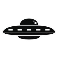 UFO kosmisk fartyg ikon, enkel stil vektor