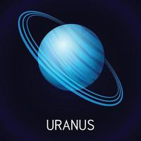 Uranus-Symbol, Cartoon-Stil vektor
