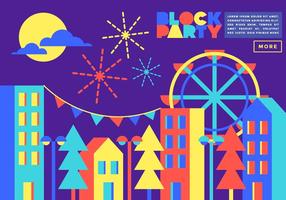 Block Party Illustration Vektor