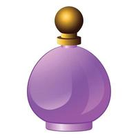 parfym flaska ikon, tecknad serie stil vektor