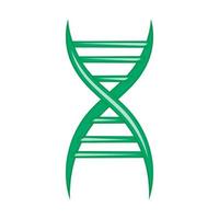 DNA-Strang-Symbol, Cartoon-Stil vektor