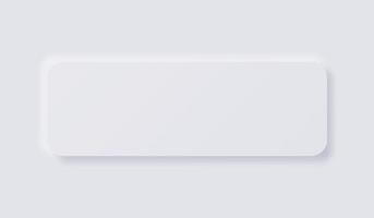 vit neumorphism mjuk ui design för webb design, Ansökan ui och Mer, tom knapp, vektor. vektor