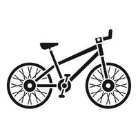 berg cykel ikon, enkel stil vektor