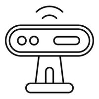 Webcam-Sensor-Symbol, Umrissstil vektor