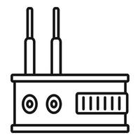 Technologie-Satellitensymbol, Umrissstil vektor