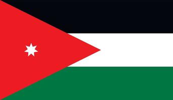 Bild der Jordan-Flagge vektor