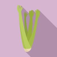 fritera växt ikon, platt stil vektor