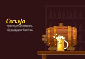 Cerveja Barrel Free Vector