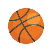 Basketball-Ball-Symbol, flacher Stil vektor