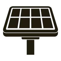 Solarpanel-Symbol, einfacher Stil vektor