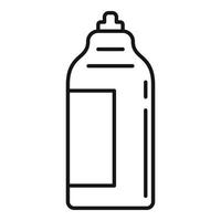Symbol für antiseptische Flasche, Umrissstil vektor