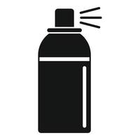 parfym aerosol deodorant ikon, enkel stil vektor