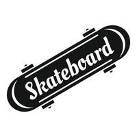 altes skateboard-logo, einfacher stil vektor