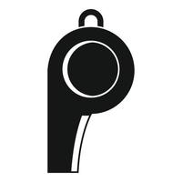 Sportpfeifen-Symbol, einfacher Stil vektor