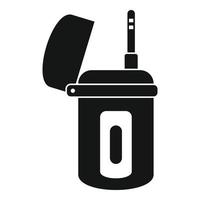 Unterwasser-Walkie-Talkie-Symbol, einfacher Stil vektor