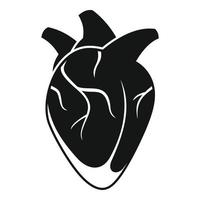 Organ menschliches Herz-Symbol, einfachen Stil vektor