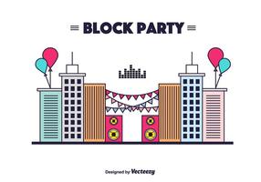Block Party Vector Bakgrund