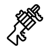 Granatwerfer-Icon-Design vektor