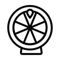 Glücksrad-Icon-Design vektor