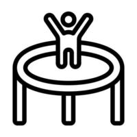 trampolin ikon design vektor