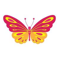 rosa und orange Schmetterling ClipArt vektor