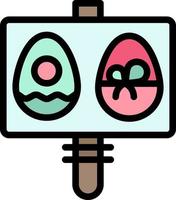 ägg ägg påsk Semester företag logotyp mall platt Färg vektor