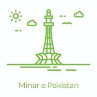 Minar und Pakistan vektor