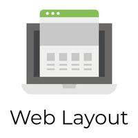 trendiges Web-Layout vektor