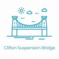 Clifton-Hängebrücke vektor