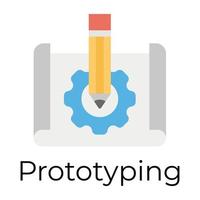 trendige Prototyping-Konzepte vektor