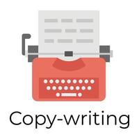 trendiga copywriting-koncept vektor