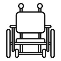 Rollstuhlsymbol, Umrissstil vektor