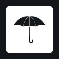 Regenschirm-Symbol, einfacher Stil vektor